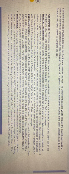  S&P Enterprises has provided data from the first three months of