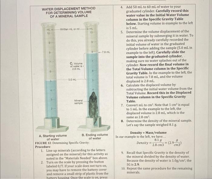 density of a substance divided by the density of water. Since water