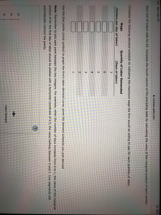 worker. Complete the third column of the Value of the Marginal Product