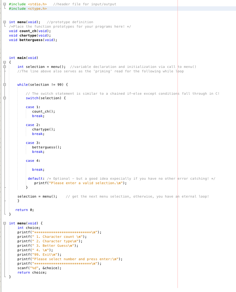 C Language Programming: Question: "Devise a program that counts the number of