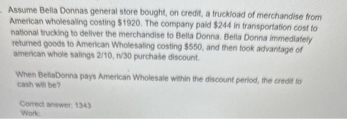 provided the answer although please respond back in detail on how to