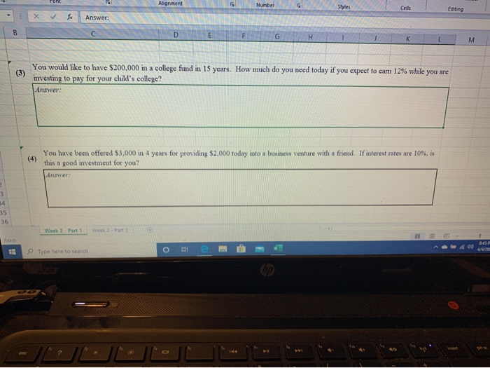  Alignment Number S hop Editing Answer M e You would like