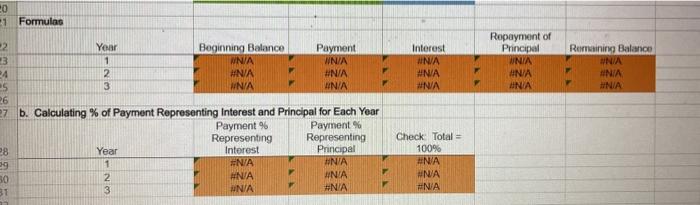 Open spreadsheet a. Complete an amortization schedule for a $43,000 loan to