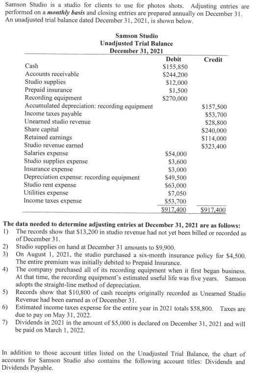  Samson Studio is a studio for clients to use for photos