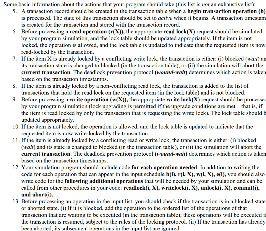  Implement a program that simulates the behavior ofImportant Note: The input