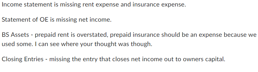 financial statements and providing a report summarizing the analysis of the company's