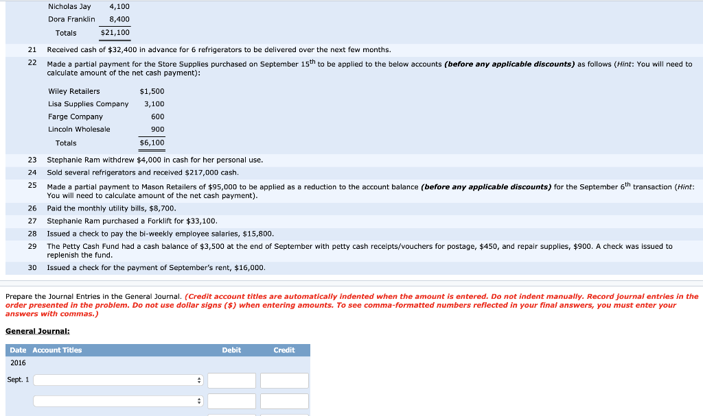 refrigerators (merchandise) to various retail stores and uses the periodic inventory system.