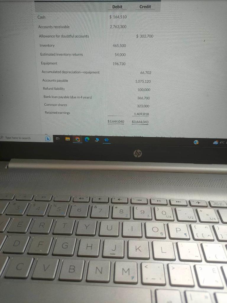 2021 and 2022, using the following depreciation methods: (List all debit entries