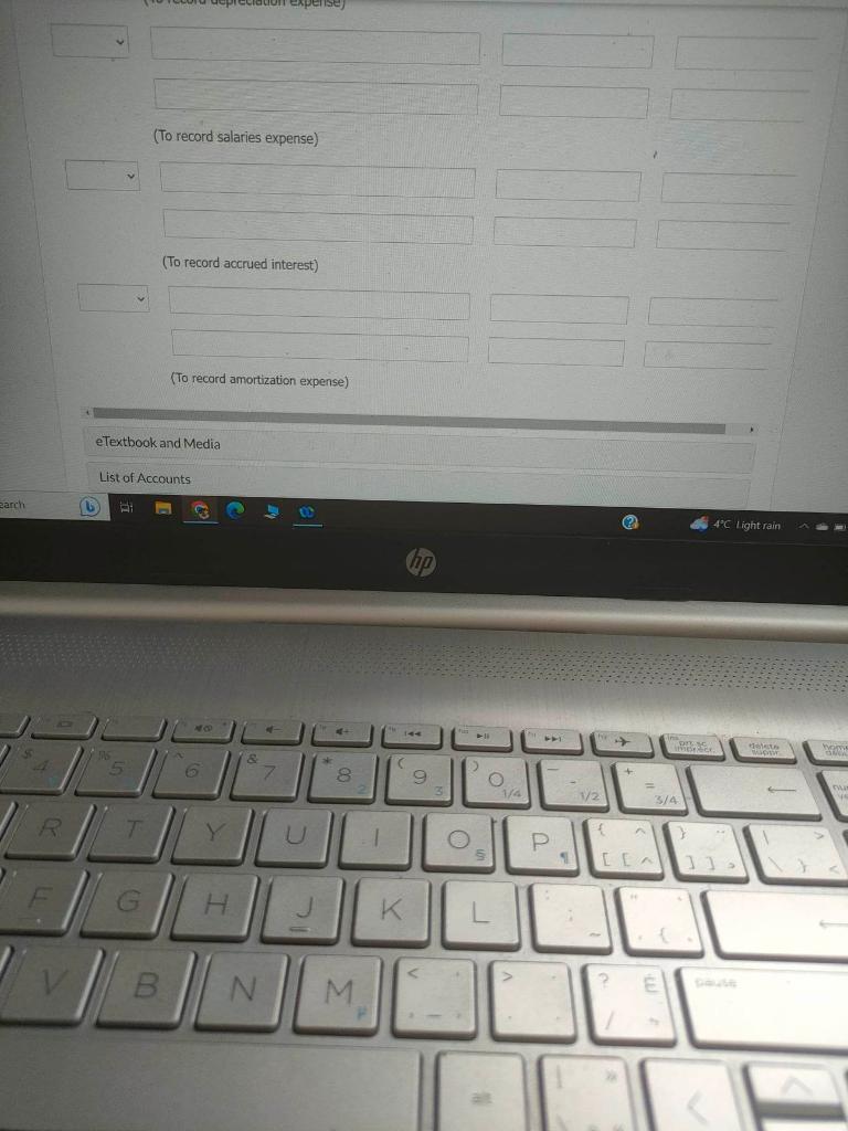 (3) Units-of-Production 2022 Nov, 30 (To record depreciation expense) Nov. 30 (To