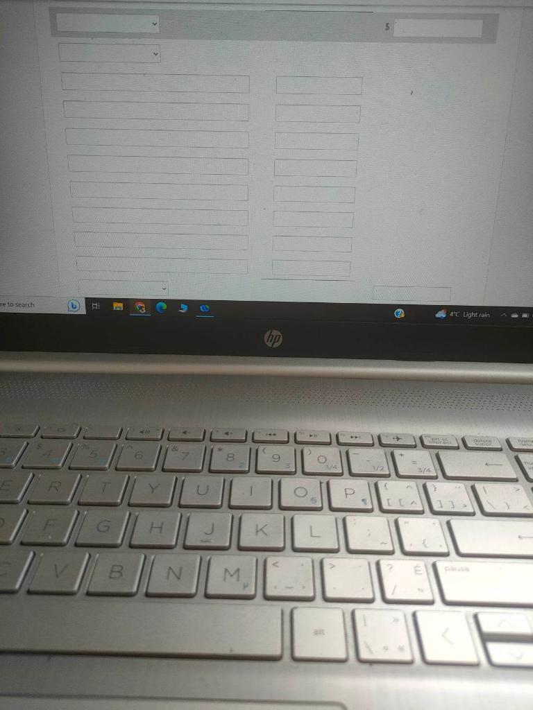 end of its fiscal year, is presented below: The company had a