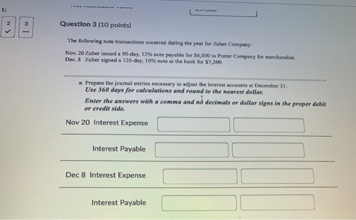 NEED ANSWER ASAP 1: Iw Question 3 (10 points) The following note