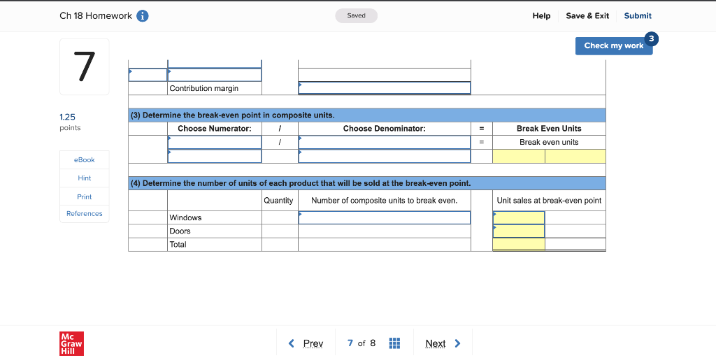 my work 7 Handy Home sells windows and doors in the ratio