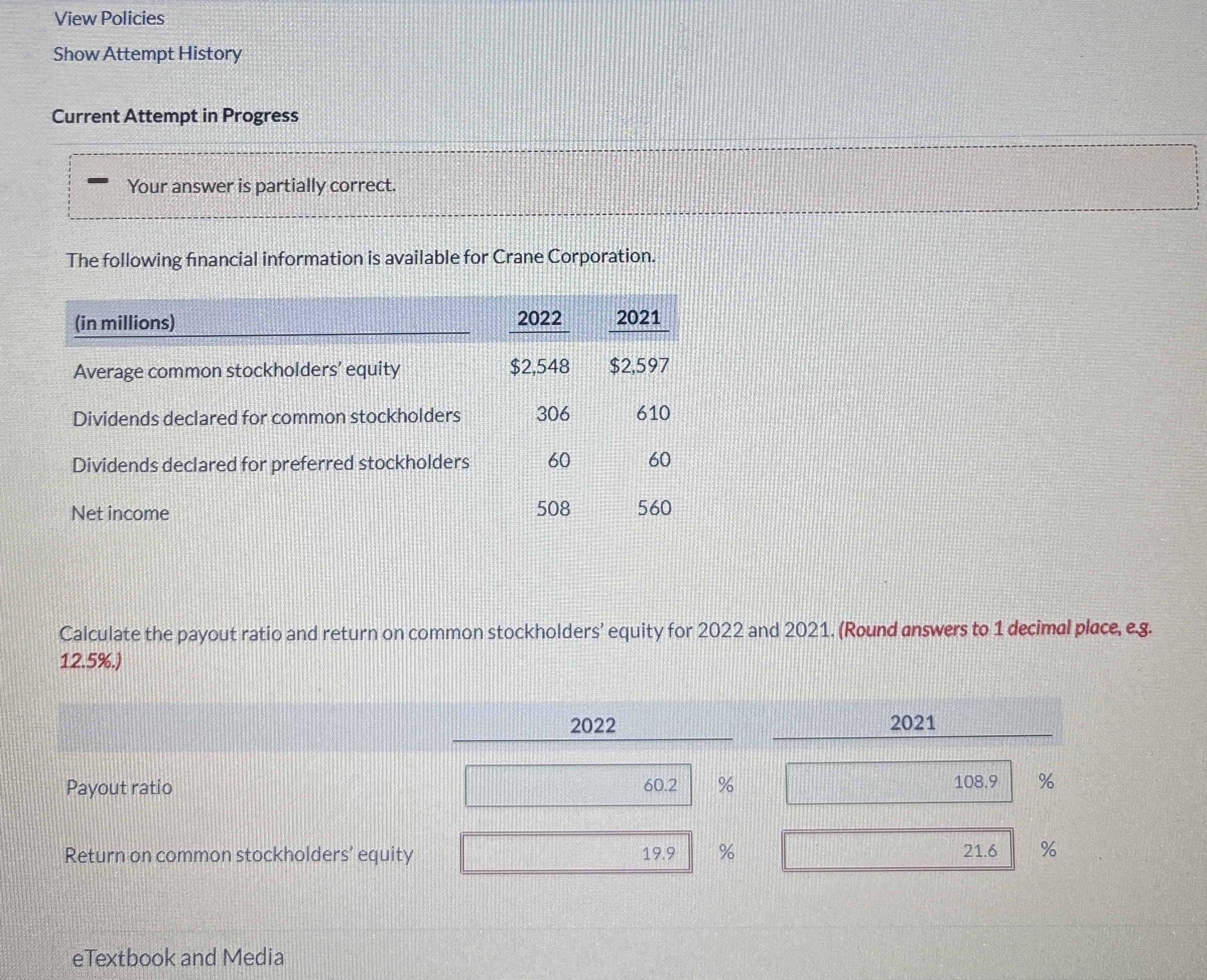  View Policies Show Attempt History Current Attempt in Progress Your answer