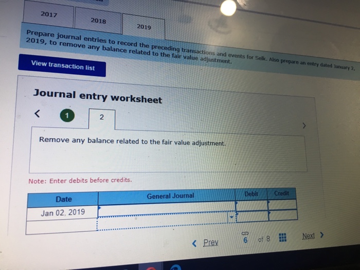 operations on January 4, 2017, had the following subsequent transactions and events