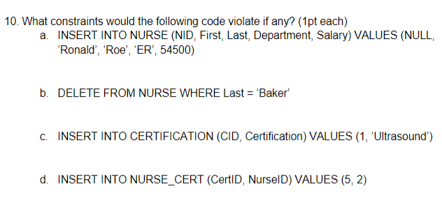 6 Draw the Query Tree for your answer in #5 (5pts) For