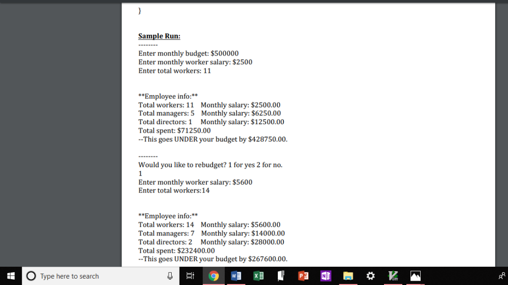 the main. Functions must work with the main. Problem 3 (64 points)-Write