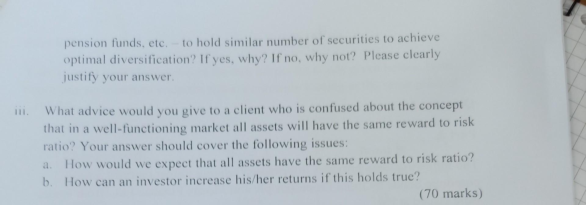 Part A Suppose you work for AA Pensions Trust, a private pensions