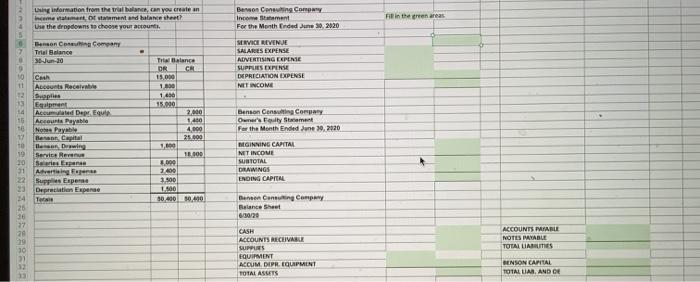 fill in the green section Ling Information from the truba, can you