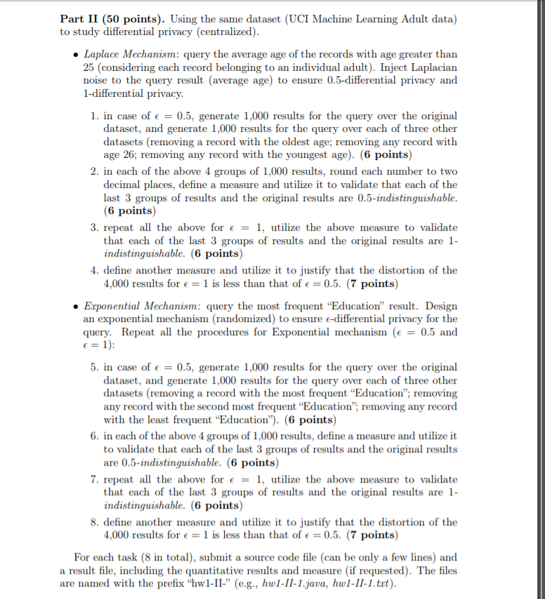  Part II (50 points). Using the same dataset (UCI Machine Learning
