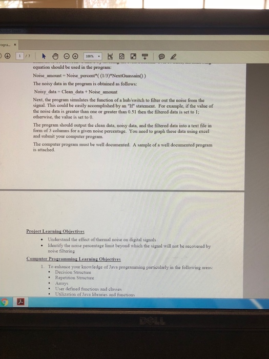 Simulation of Nolse and Noise Filtering in Data Communication Devices Noise is