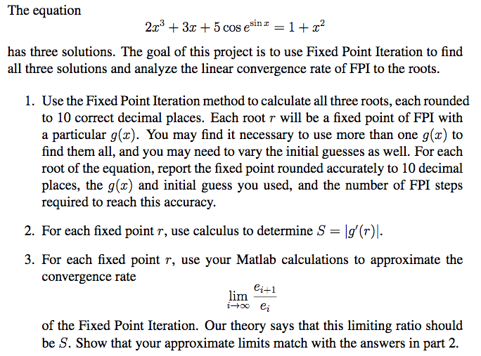 Using MATLAB or FreeMat ---------------------------- The equation 2x3 + 3x + 5