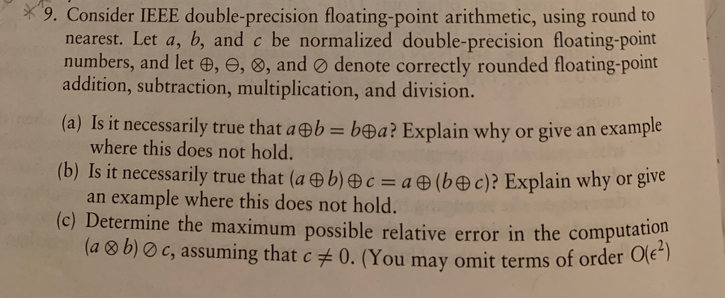 the IEEE double-precision representation fo decimal numbers: (a) 1.5, using round up.