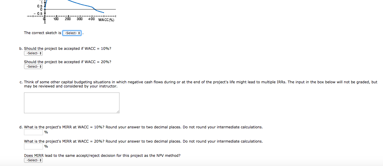 open a strip mine, which costs $2 million. Cash inflows of $14