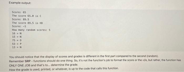 you need to get different grades: Below 50% =N 50 up to