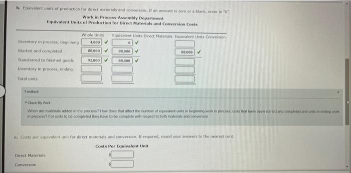 direct materials are placed in process at the beginning of production ACCOUNT
