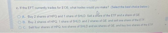 portfolio of individual stocks. Consider an ETF for which each share represents