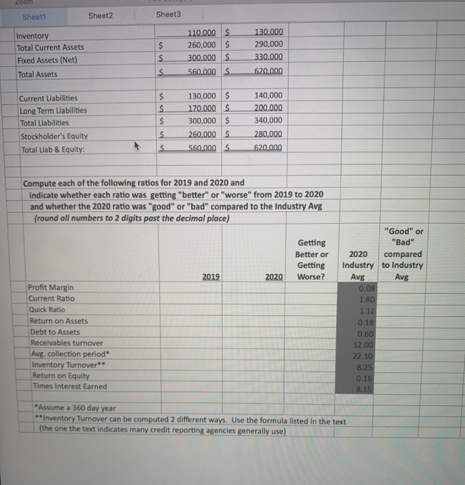 Problem 1 Version FALL Use the following information to answer the questions
