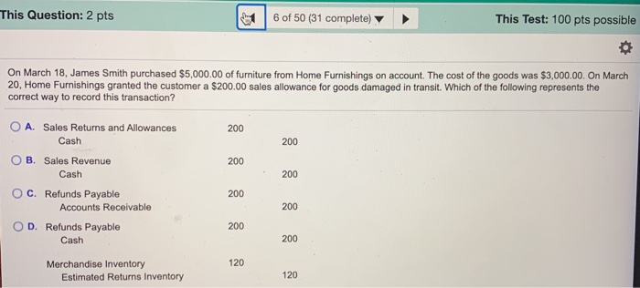 $240,000 B. $50,000 c. $290,000 D. $340,000 This Question: 2 pts 17