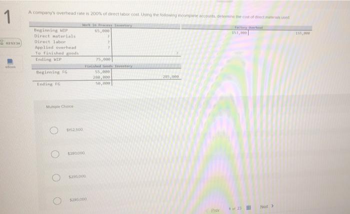  please help 1 A company overhead rates 2003 declabor cost Ung