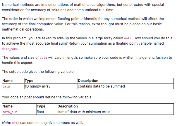  Using Python Numerical methods are implementations of mathematical algorithms, but constructed