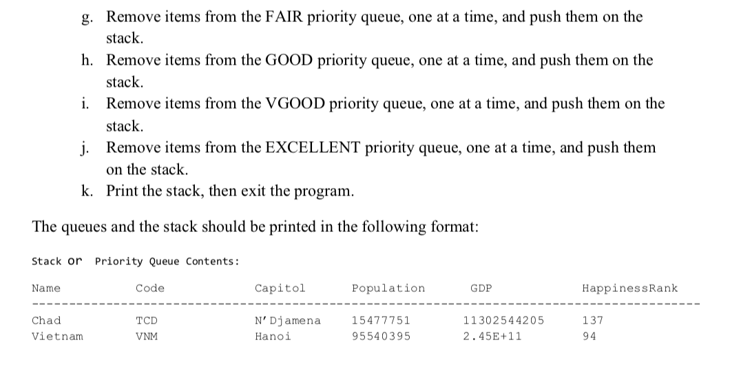 Country class and also the .csv file for it: private String name;