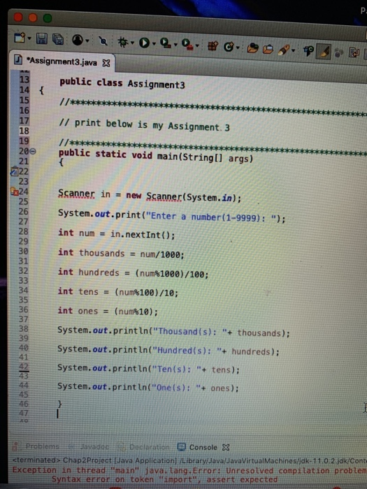 eclipse. Why isnt my Java code not working??? Red "X" for my