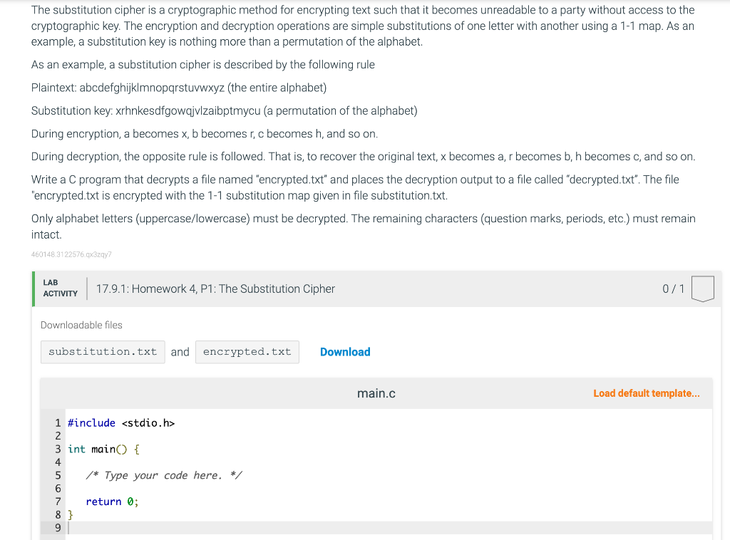  In C please. It needs an extra space after it is