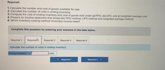 LIFO, and Weighted Average Cost [LO 7-3) Scoresby Incorporated tracks the number