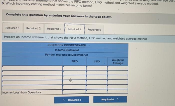 costing method at the end of the year, as if it uses