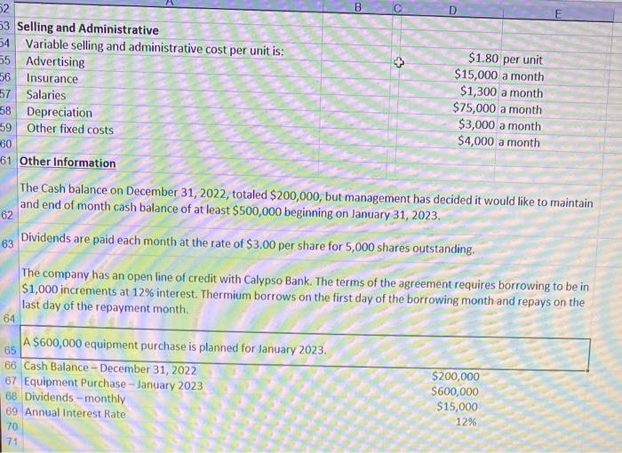 of Thermium likes to keep 8% of the materials needed for the