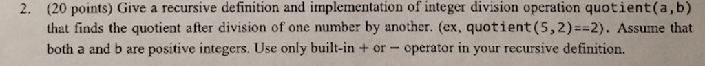I NEED ANSWER WITH DETAILS!!! PLEASE HELP ME! 2. (20 points) Give