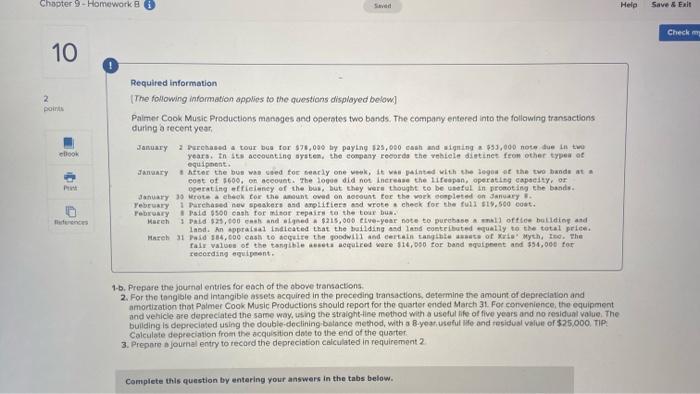 pleass help Chapter 9 - Homework Saved Help Save & EN Check