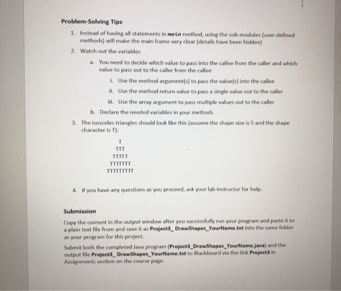 using user- defined methods. The provided program is a completed Java application,