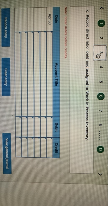 $80,000, Raw materials purchases in April are $500,000, and factory payroll cost