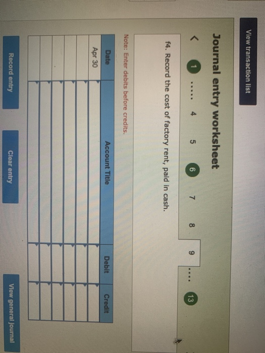 the three jobs worked on in April follow. Job 306 Job 307