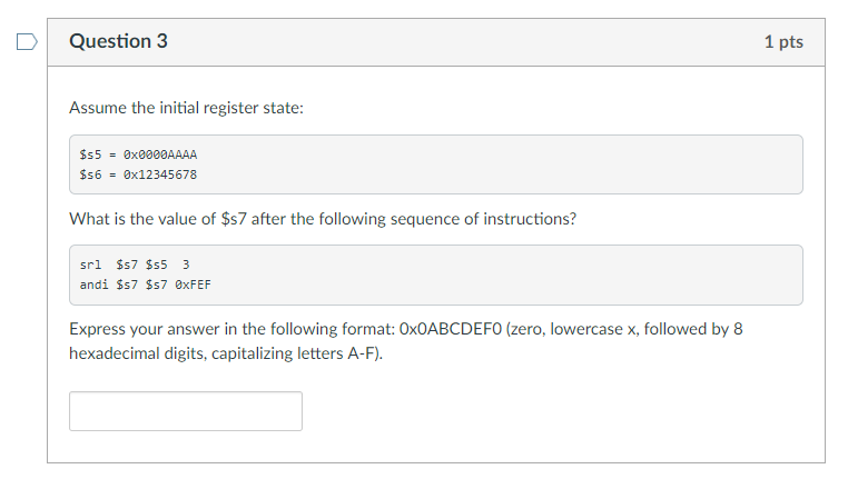 we run the following instructions? sub St1 Ste Ste addi $t2 $t1