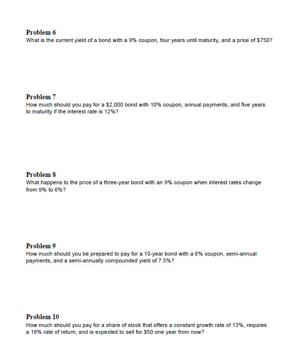 How much should you be prepared to pay for a 10-year bond