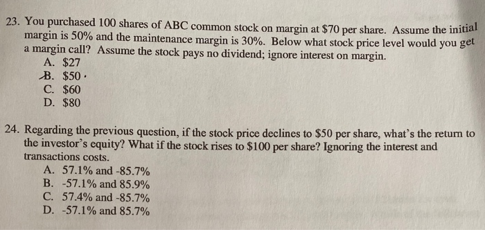 the answer for 23 is option c. then how to solve question