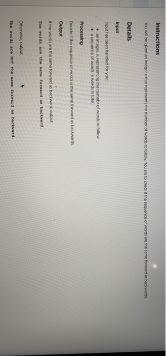  java Instructions You will be given an integer that represents the