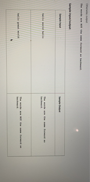 number of words to follow. You are to check the sequence of